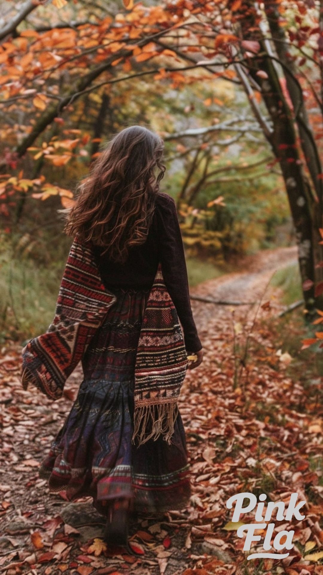 Autumnal Wanderer Dark Cottagecore Outfit