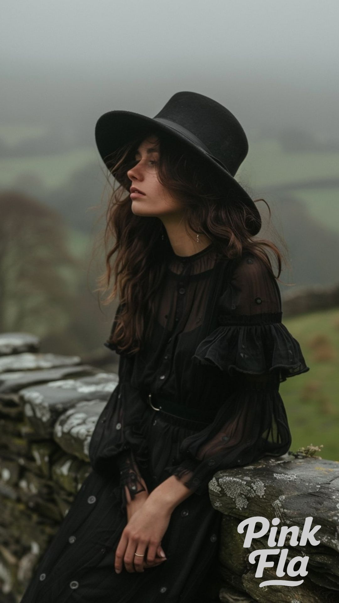 Enchanted Countryside Dark Cottagecore Outfit