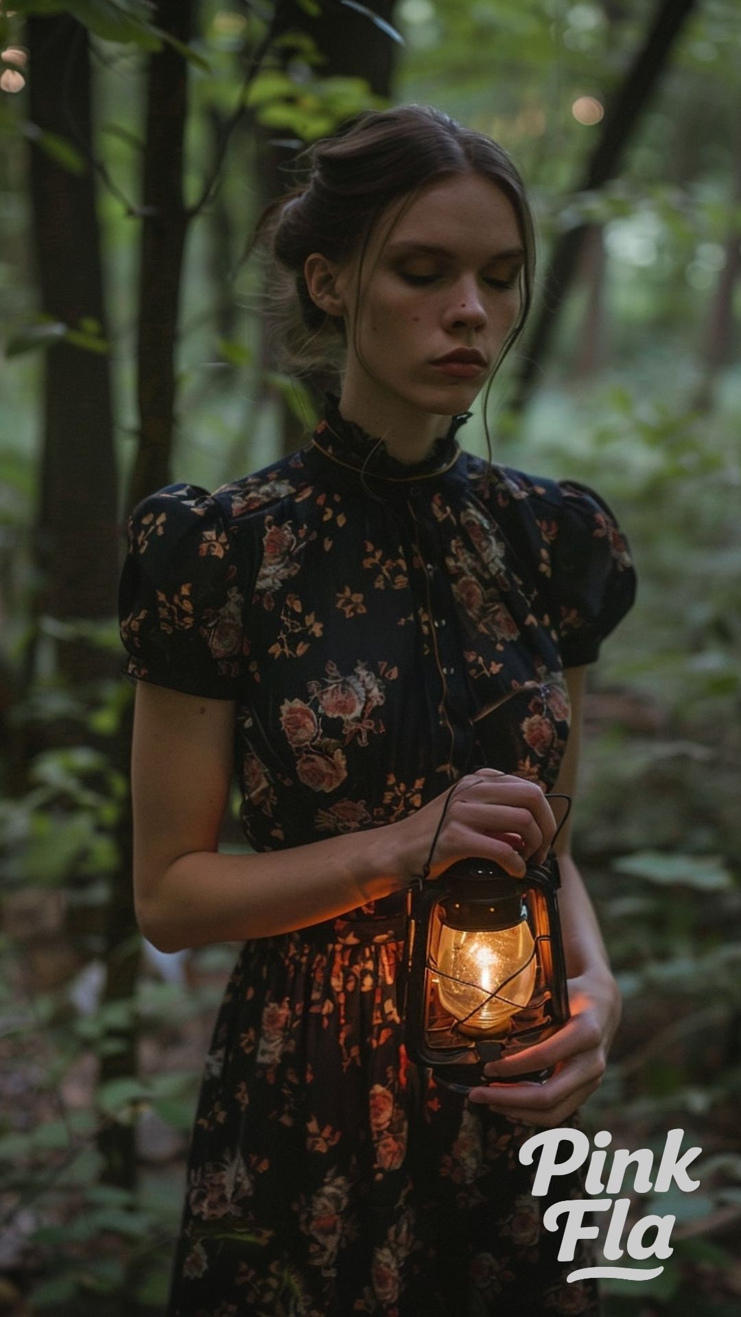 Ethereal Lantern Light Dark Cottagecore Outfit