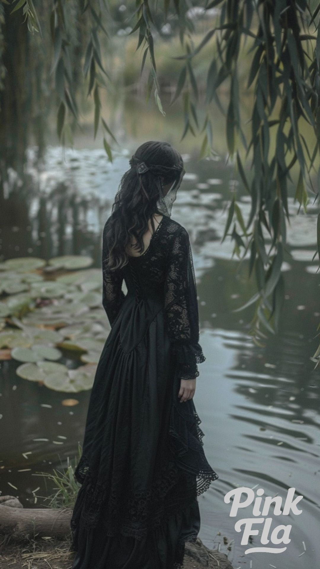 Gothic Water Maiden Dark Cottagecore Outfit