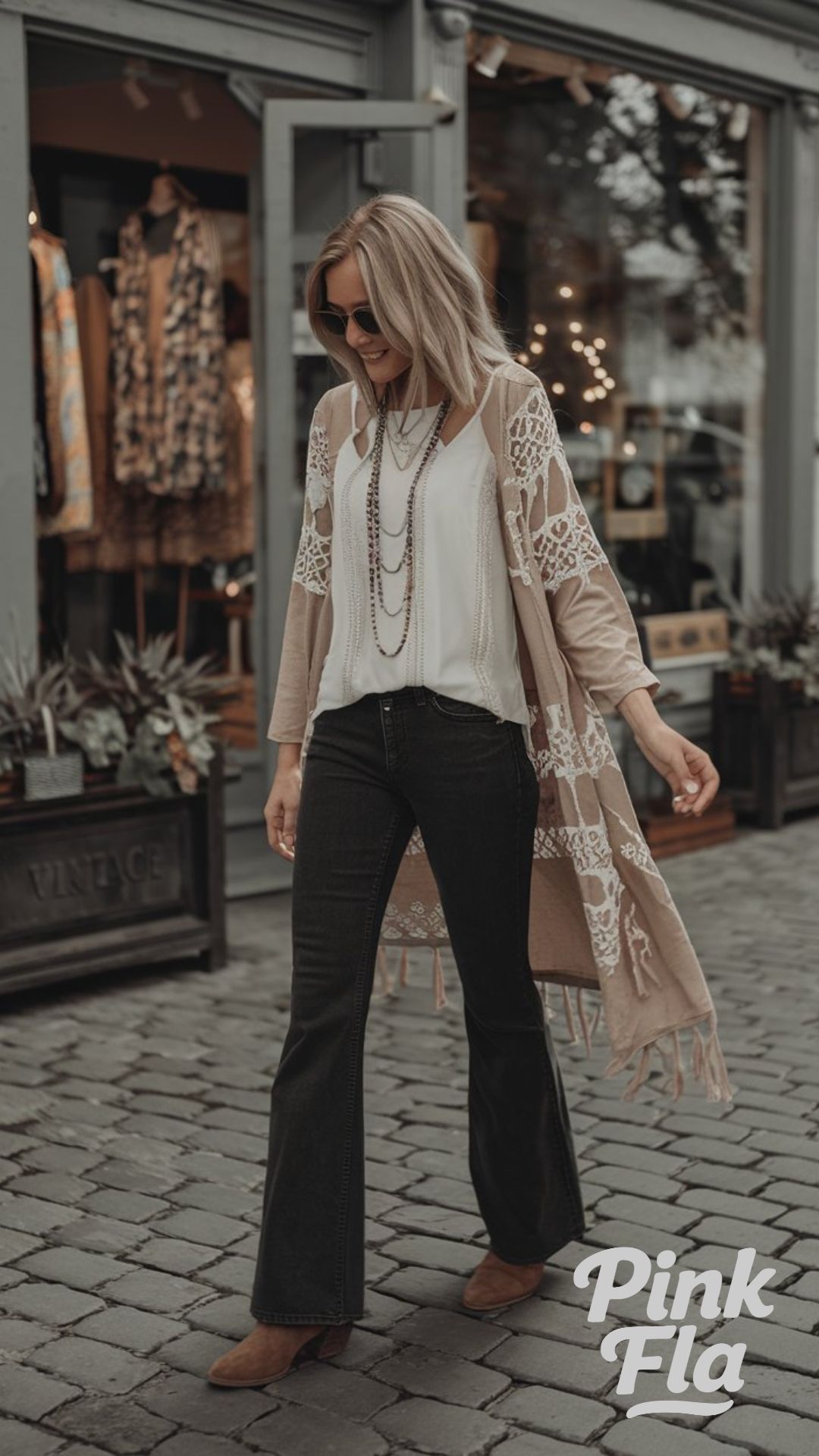 Boho Layers for a Relaxed Spring Look - Spring Outfits with Black Jeans