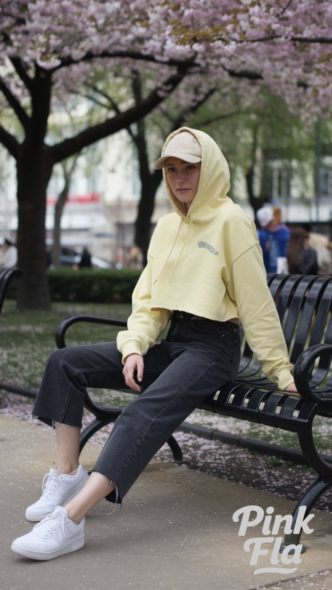 Casual Spring Layers with a Sporty Edge - Spring Outfits with Black Jeans