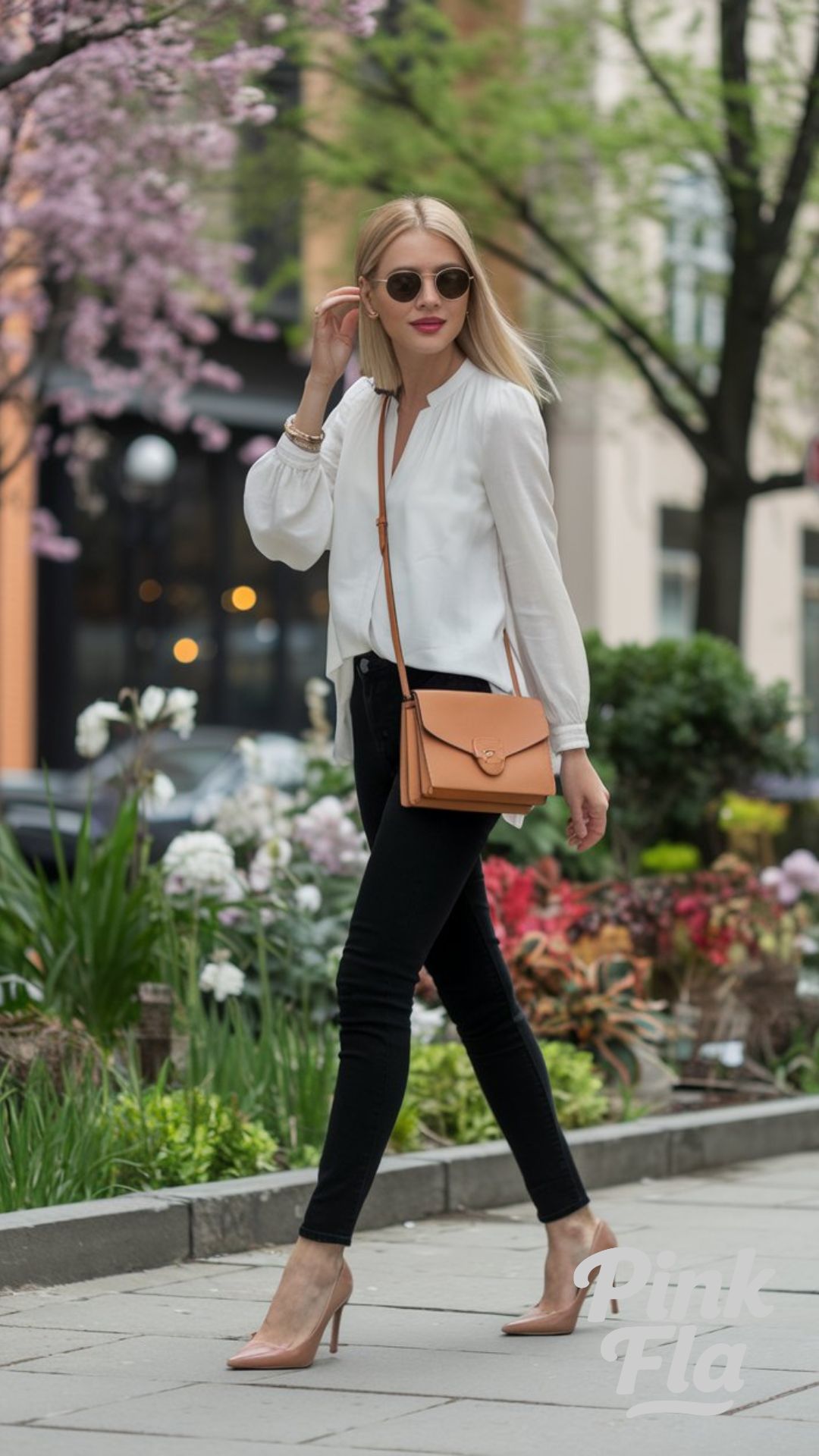 Classic Black and White for a Timeless Spring Outfit - Spring Outfits with Black Jeans