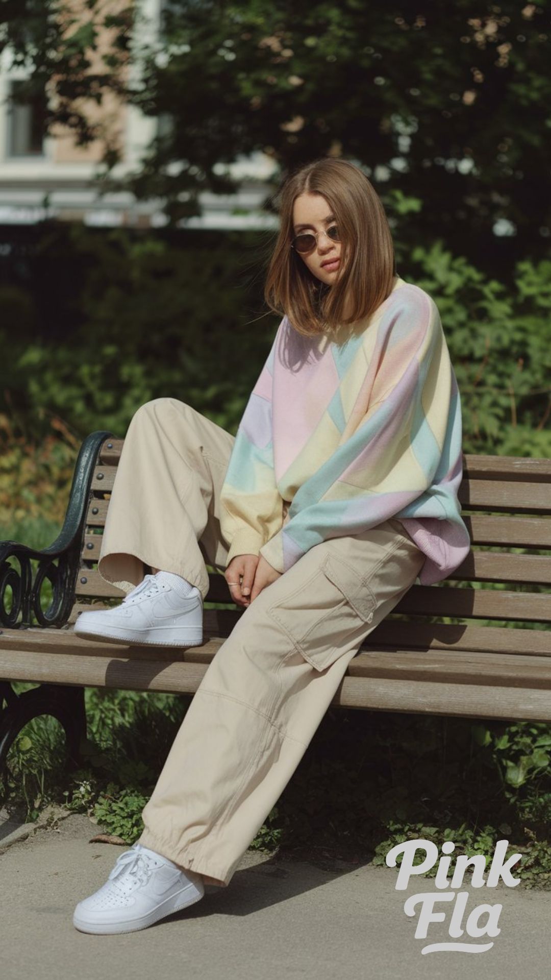 Effortless Pastels for a Relaxed Weekend - Beige Cargo Pants Outfits