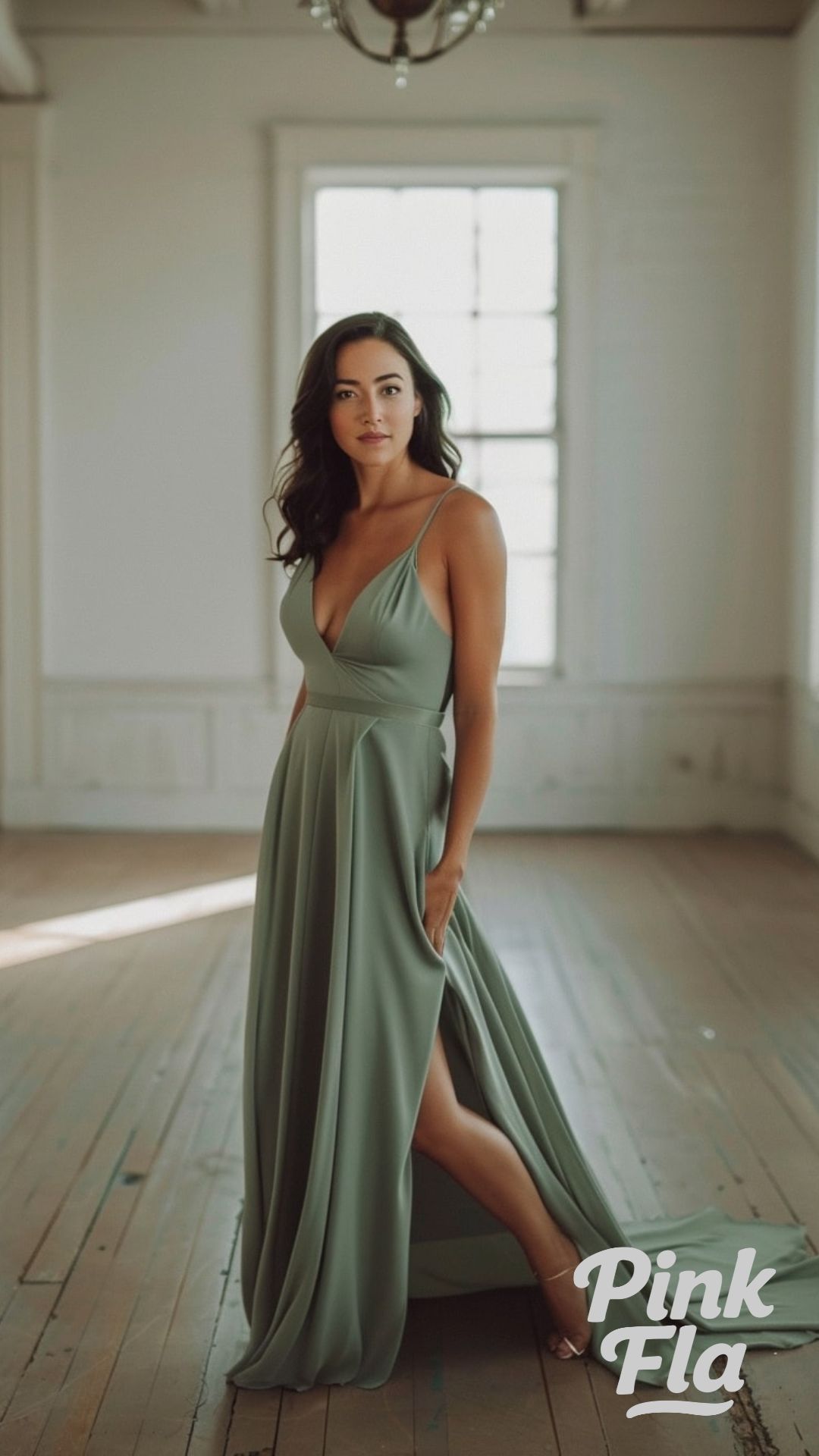 Modern Minimalist Charm - Sage Green Wedding Dresses