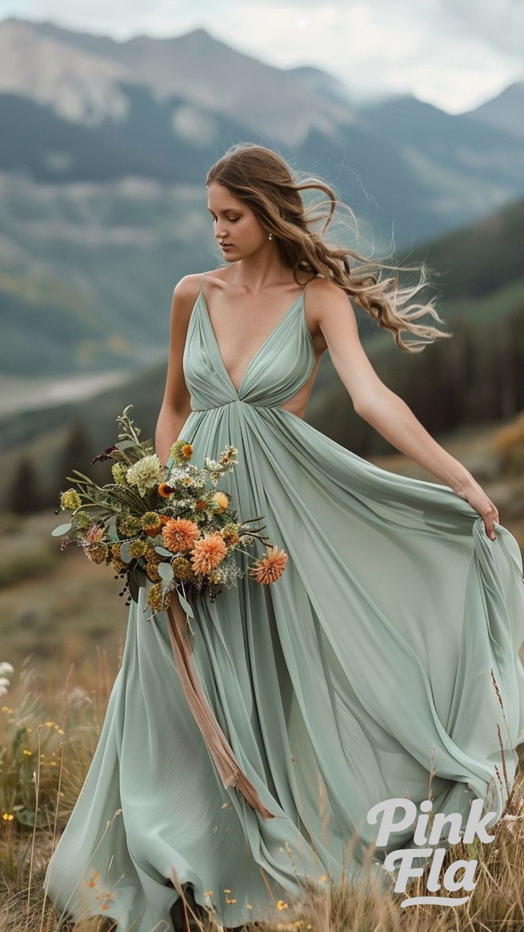 Mountain Elegance - Sage Green Wedding Dresses