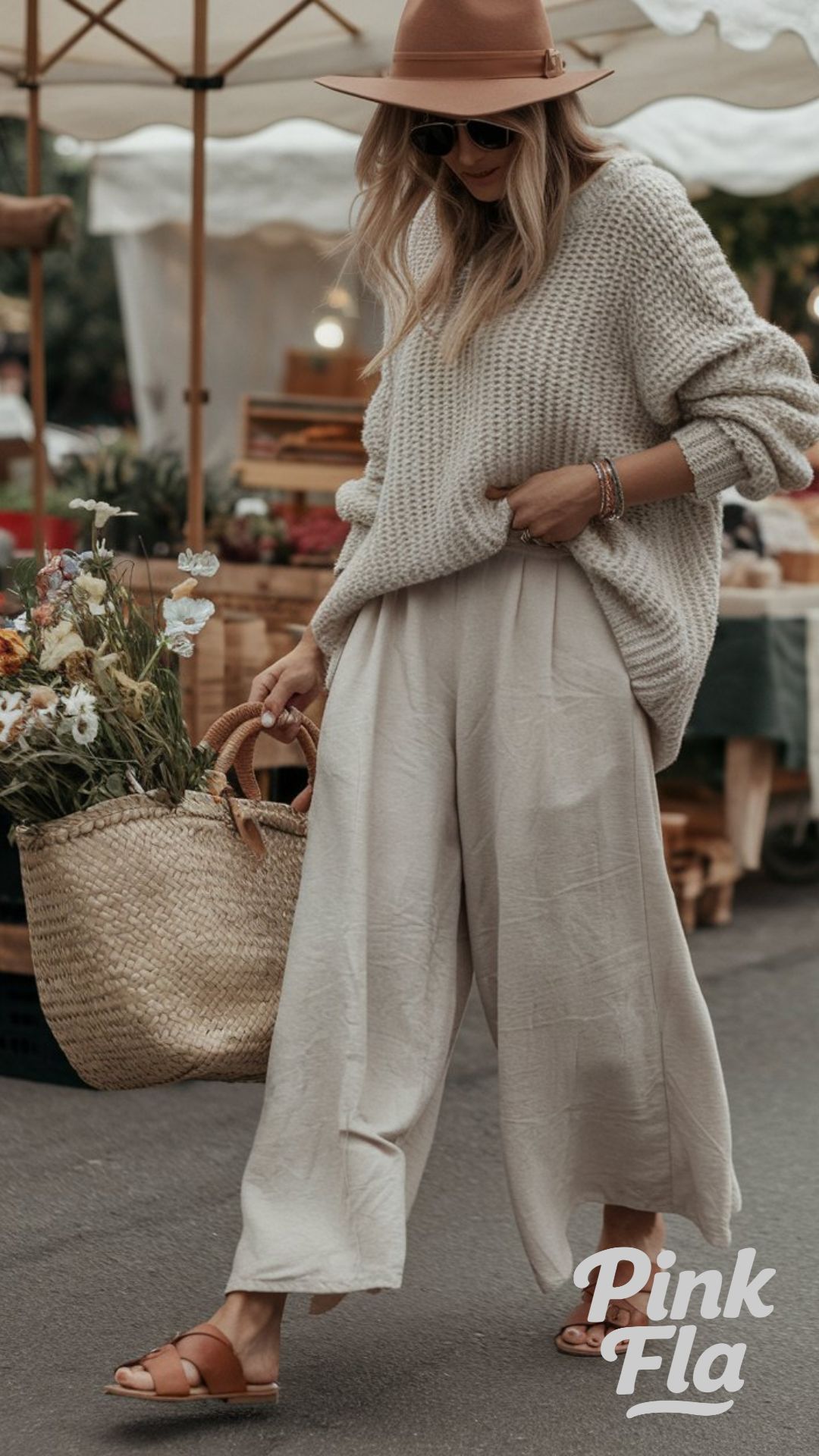 Relaxed Neutrals for a Market Stroll - Retro Boho Outfit Ideas