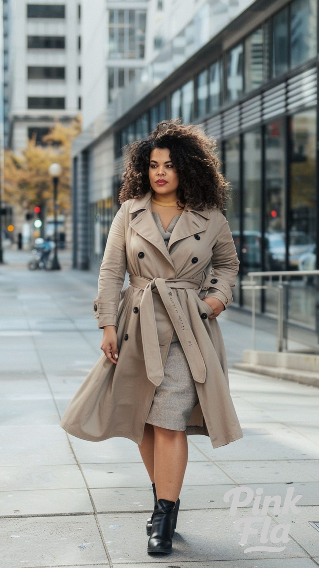 Timeless and Stylish: Classic Trench Coat - Outfits for Short Curvy Women