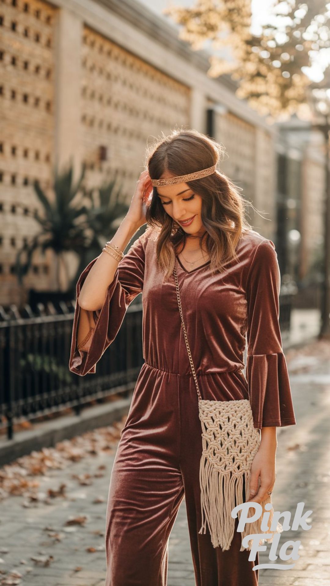 Velvet & Fringe: A Luxe Bohemian Statement - Retro Boho Outfit Ideas