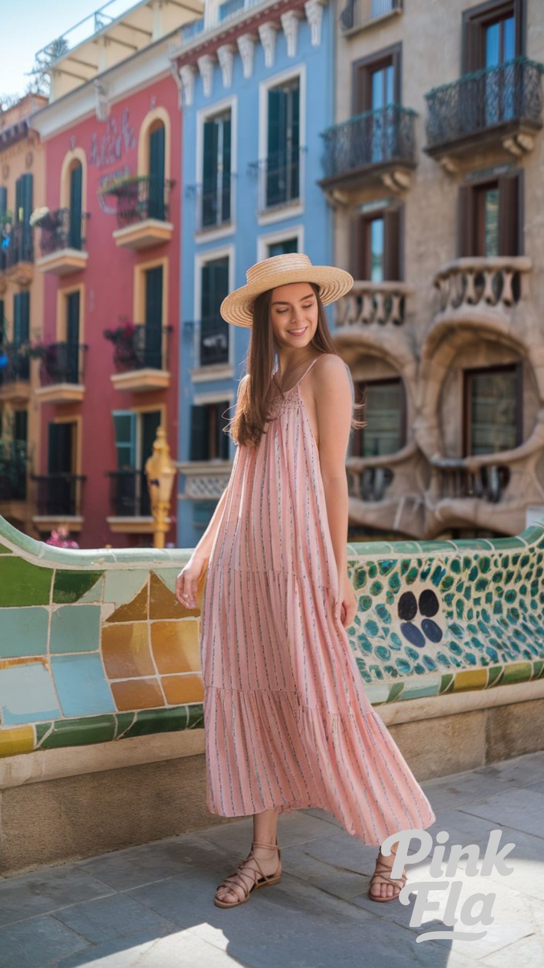 A Breezy Maxi Dress for a Barcelona Afternoon - Spring Outfits for Europe