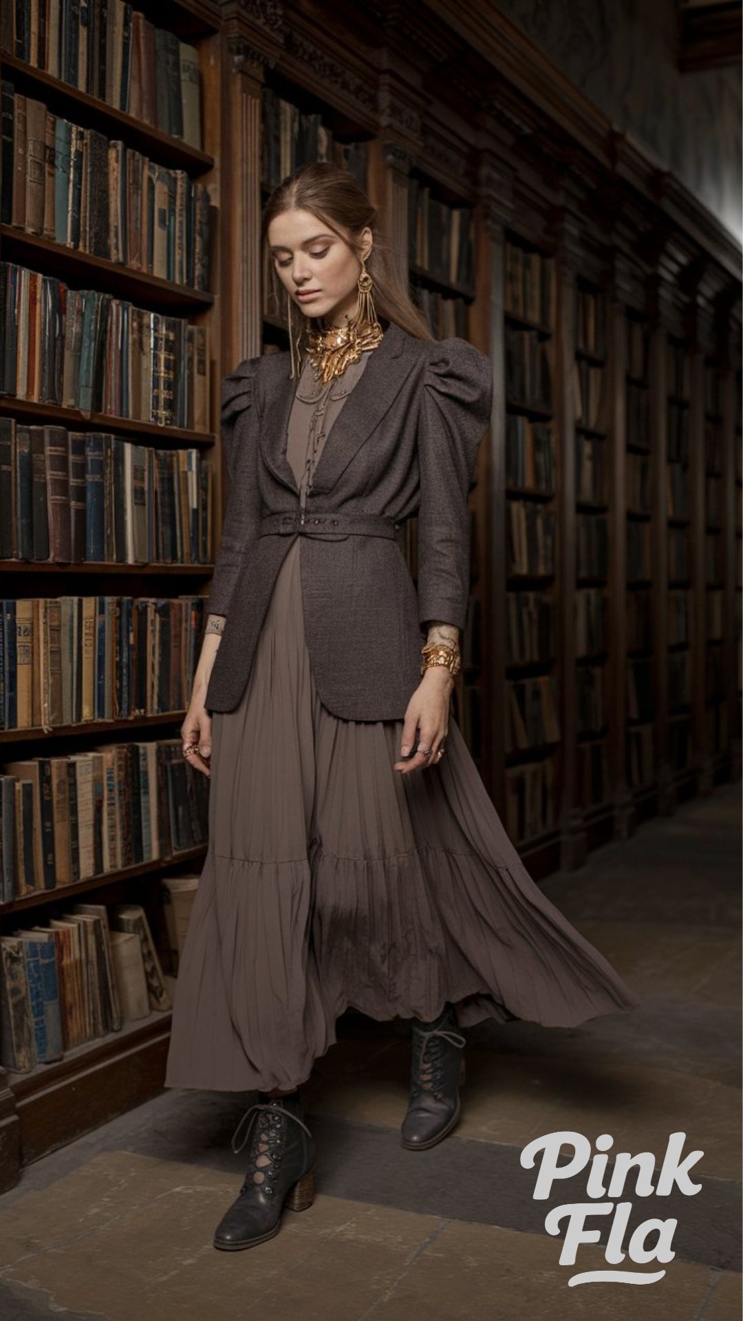 A Study in Layering and Texture - Dark Academia Spring Outfits