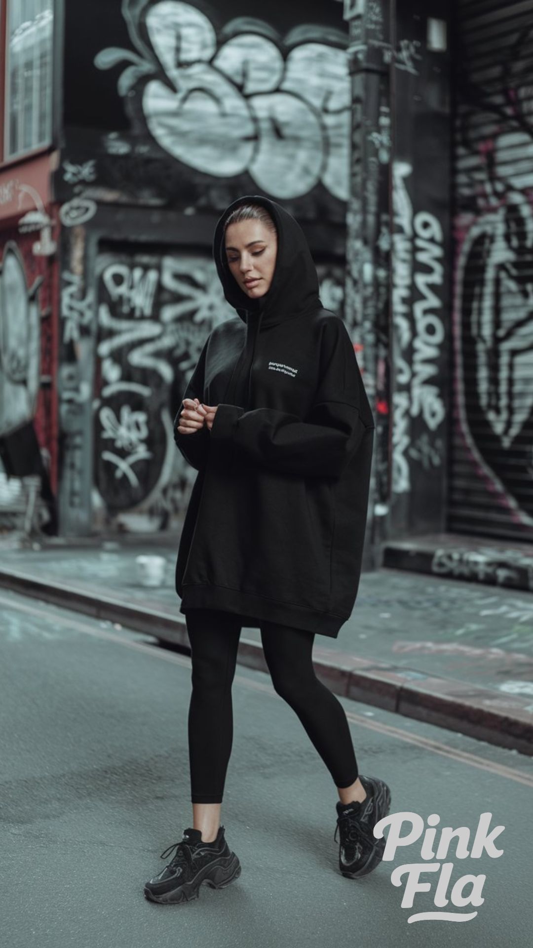 Casual Urban Vibe - All-Black Outfits for Women