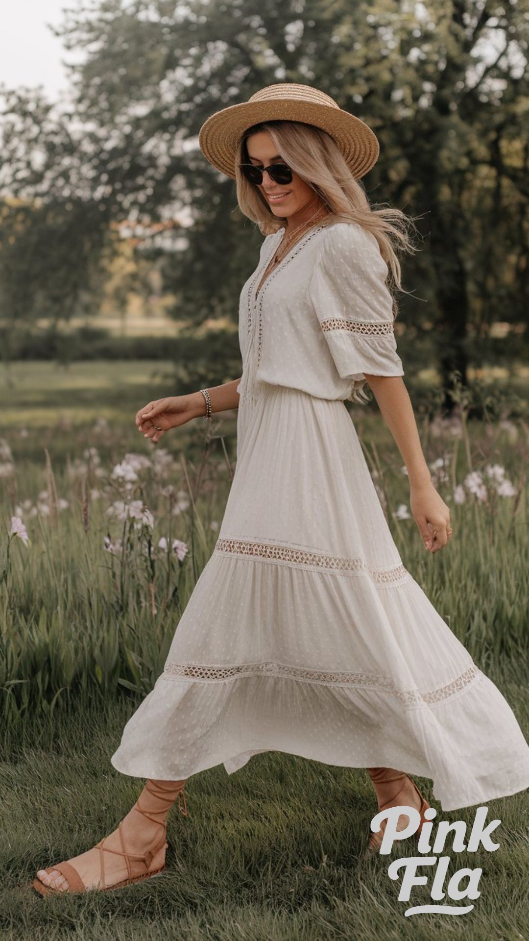 Classic Feminine Style in a White Maxi Dress - Cute Spring Outfit Ideas