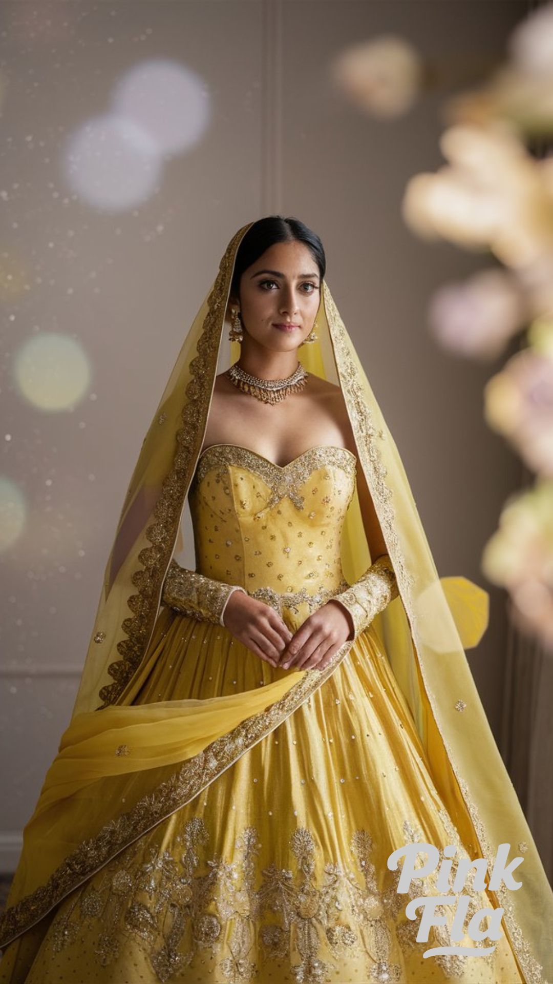 Cultural Elegance in Yellow - Yellow Wedding Dresses