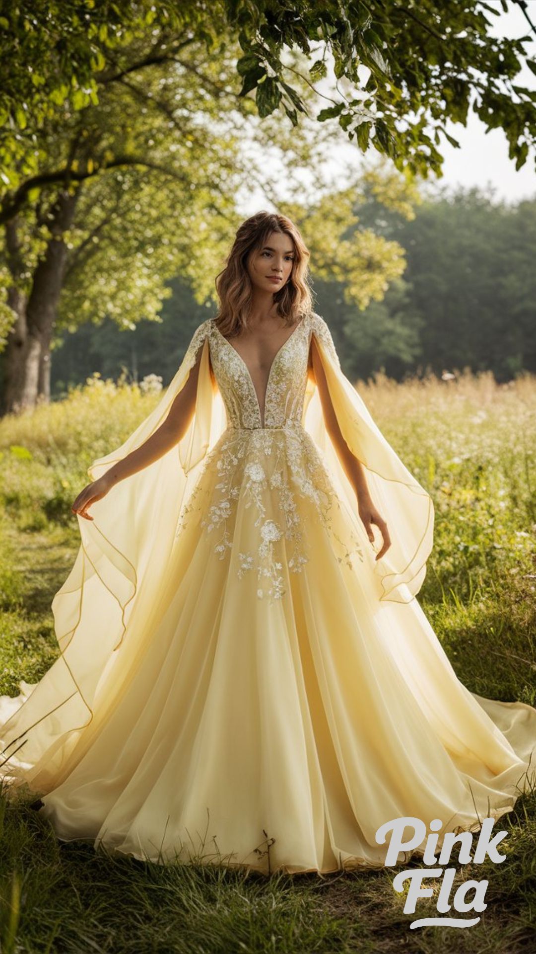 Fairytale Yellow Wedding Dress - Yellow Wedding Dresses