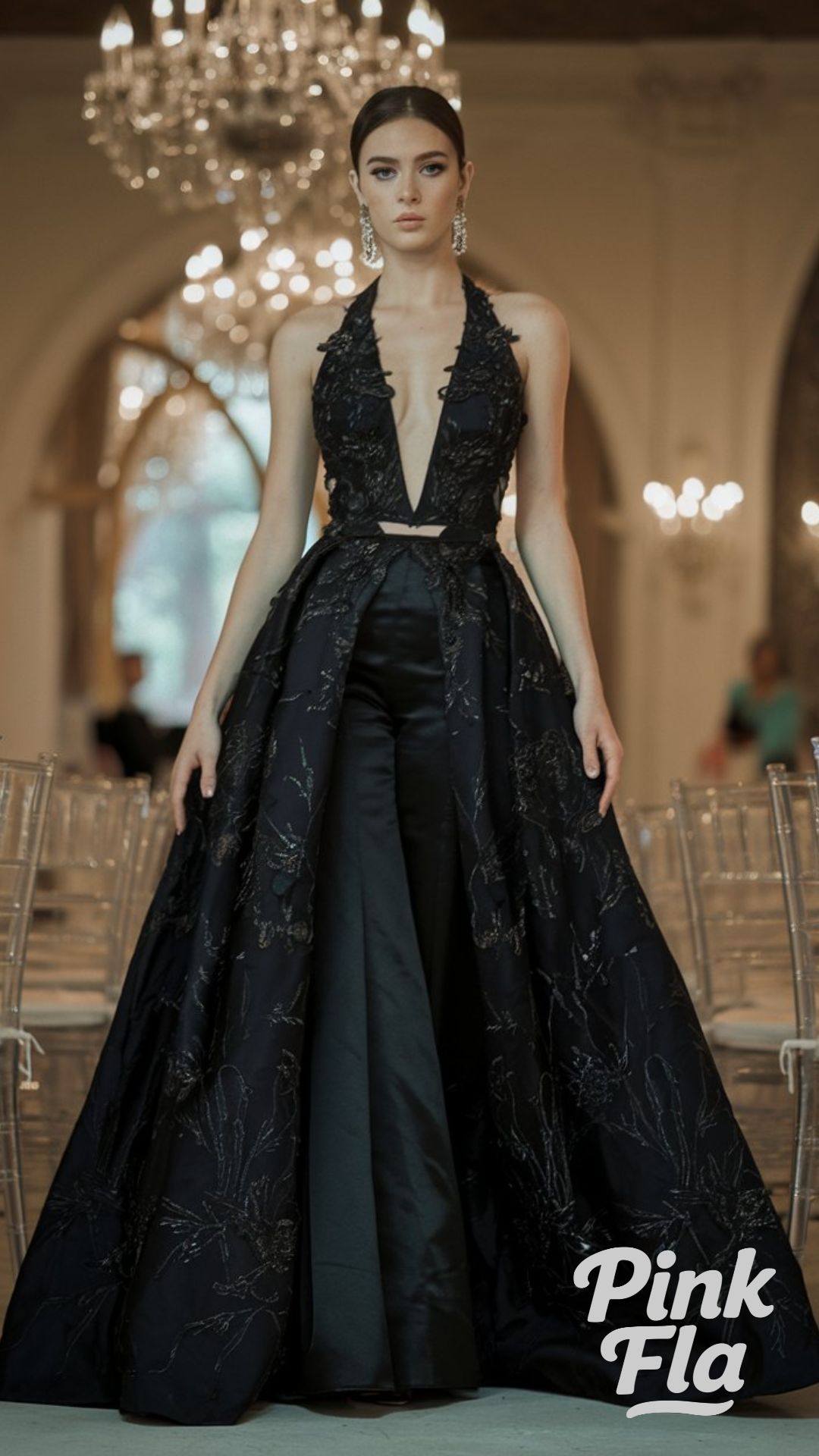 Glamorous Evening Ensemble - All-Black Outfits for Women