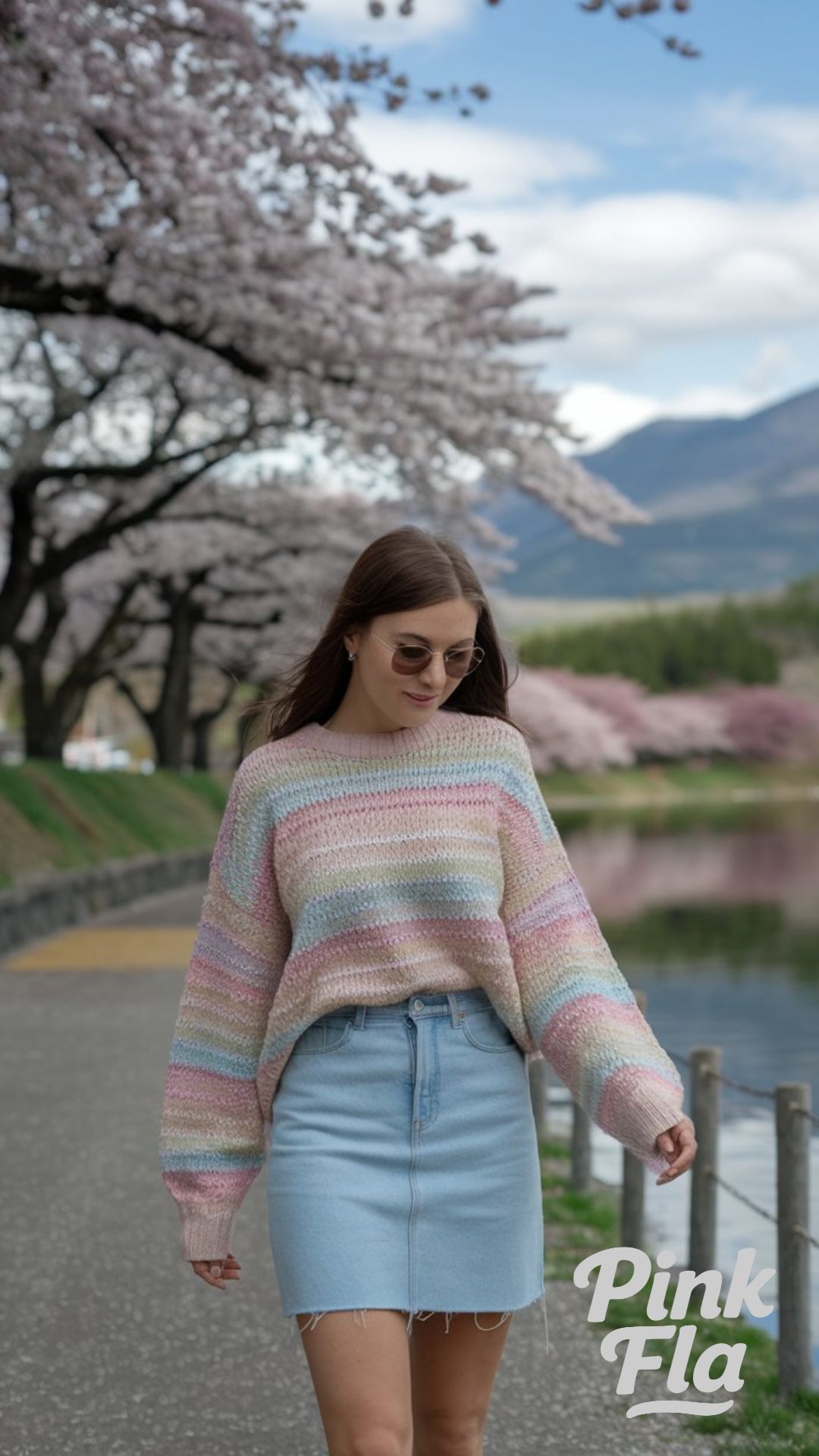 Pastel Dreams by the Lake - Spring Outfits with Skirts