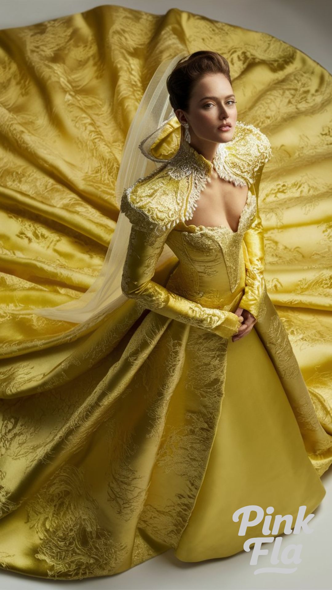 Regal Elegance - Yellow Wedding Dresses