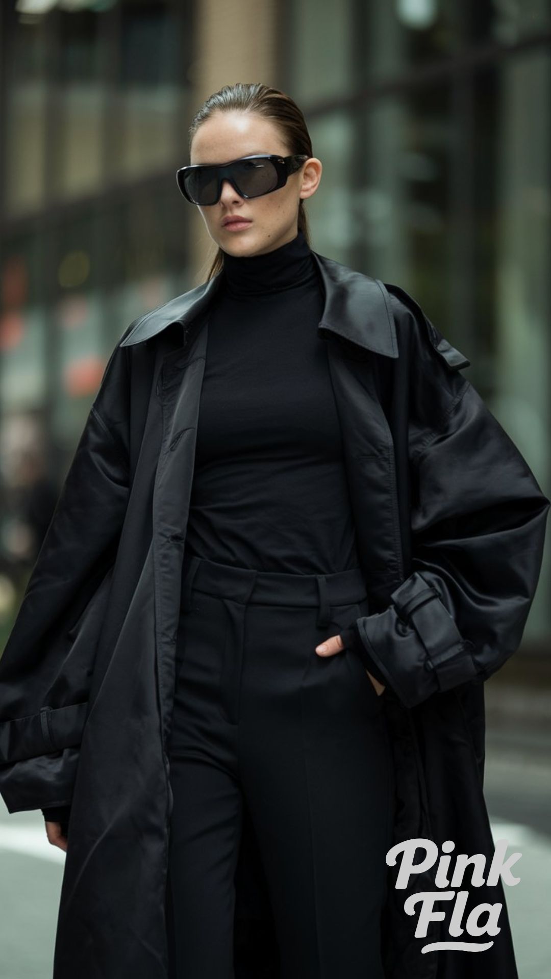 Sleek and Modern - All-Black Outfits for Women