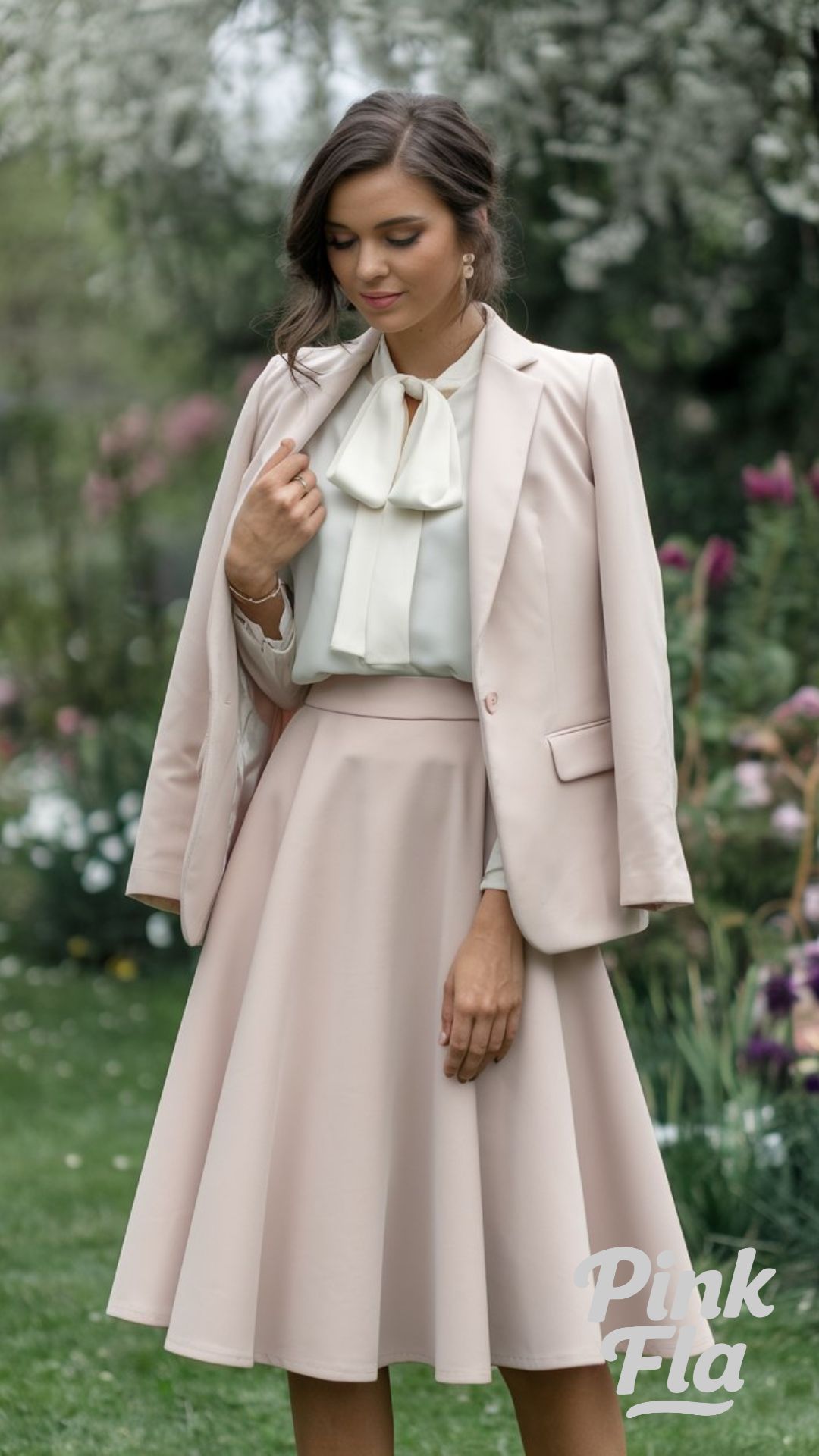 Soft Power: Blush Tones with a Professional Flair - Stylish and Cute Professional Outfit Ideas