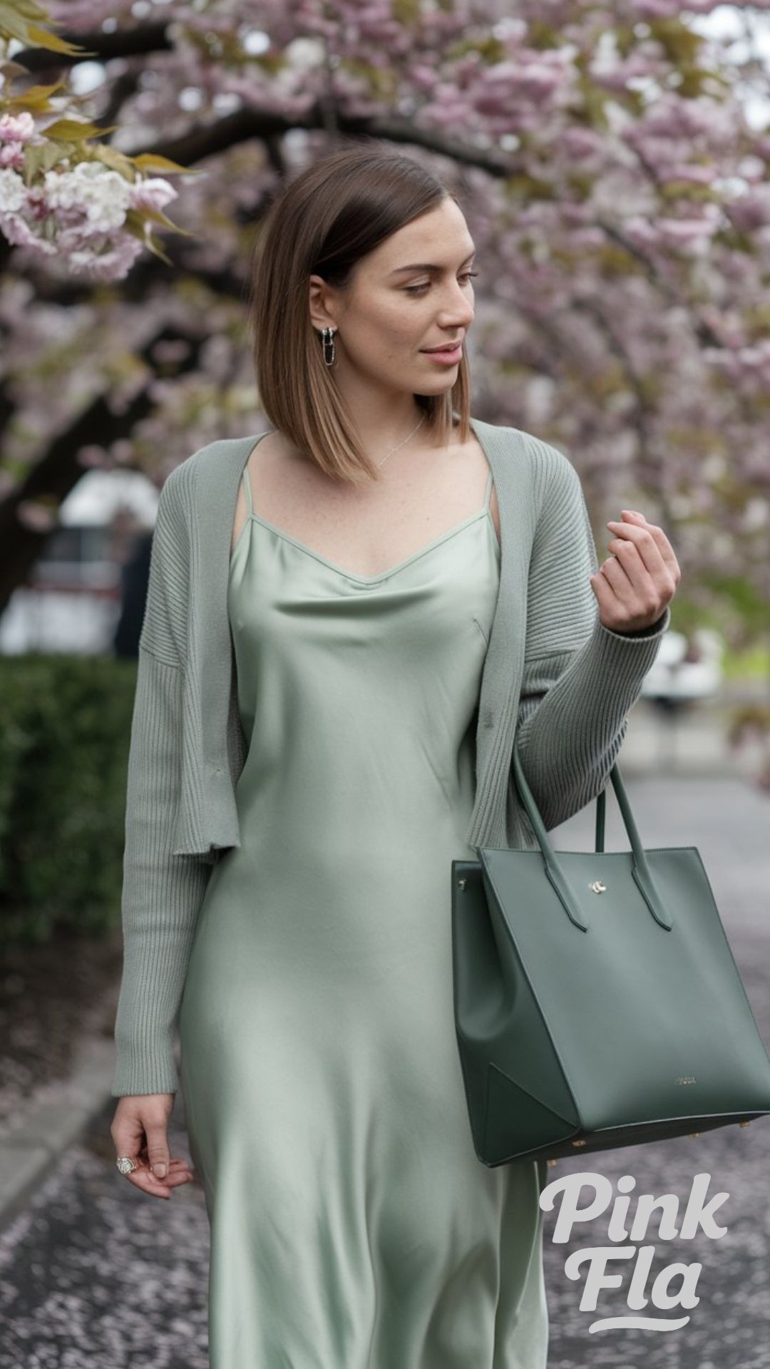Soft Sage Layers for a Refined Spring Look - Cute Spring Outfit Ideas