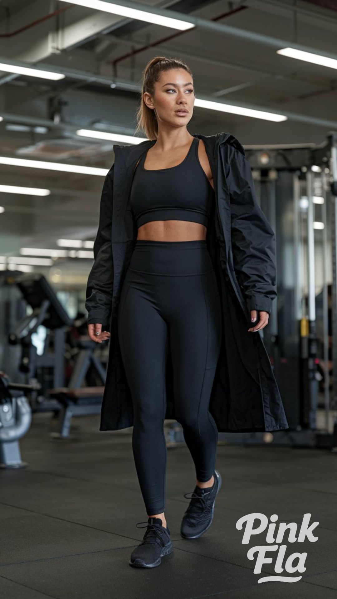 Sporty Athleisure - All-Black Outfits for Women