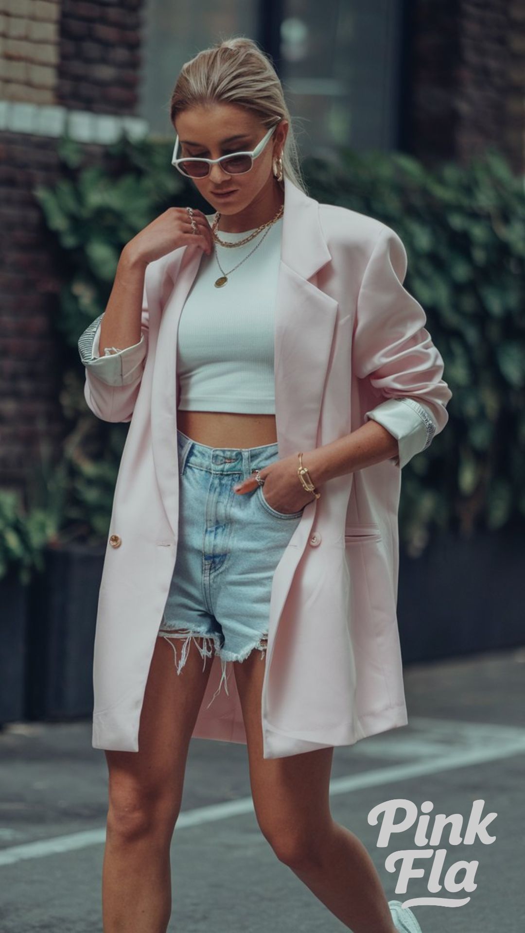 Street Style Edge with a Pastel Blazer - Cute Spring Outfit Ideas