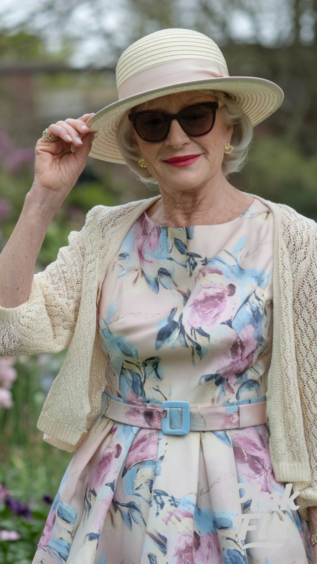 A Timeless Floral Dress for Women Over 50 - Spring Outfits for Women Over 50