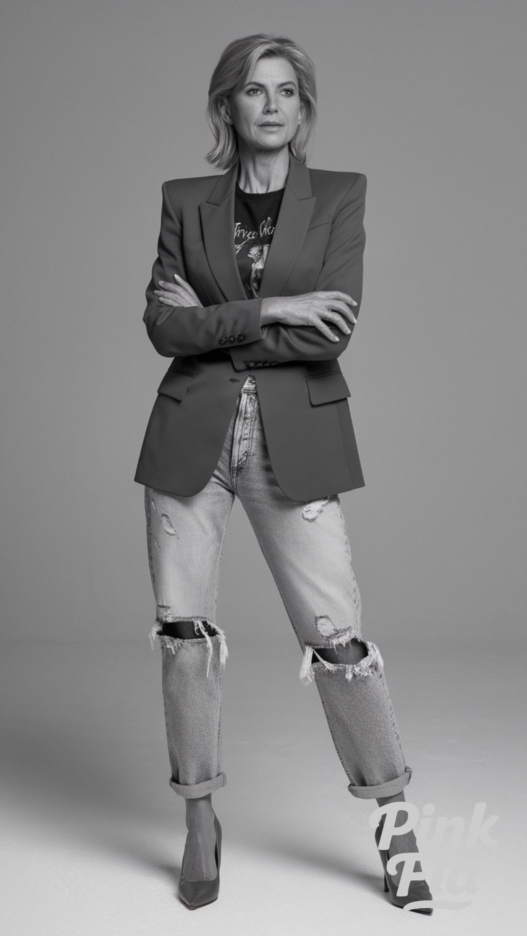 Blazer and Denim: A Perfect Balance - Edgy Outfits for Women Over 50