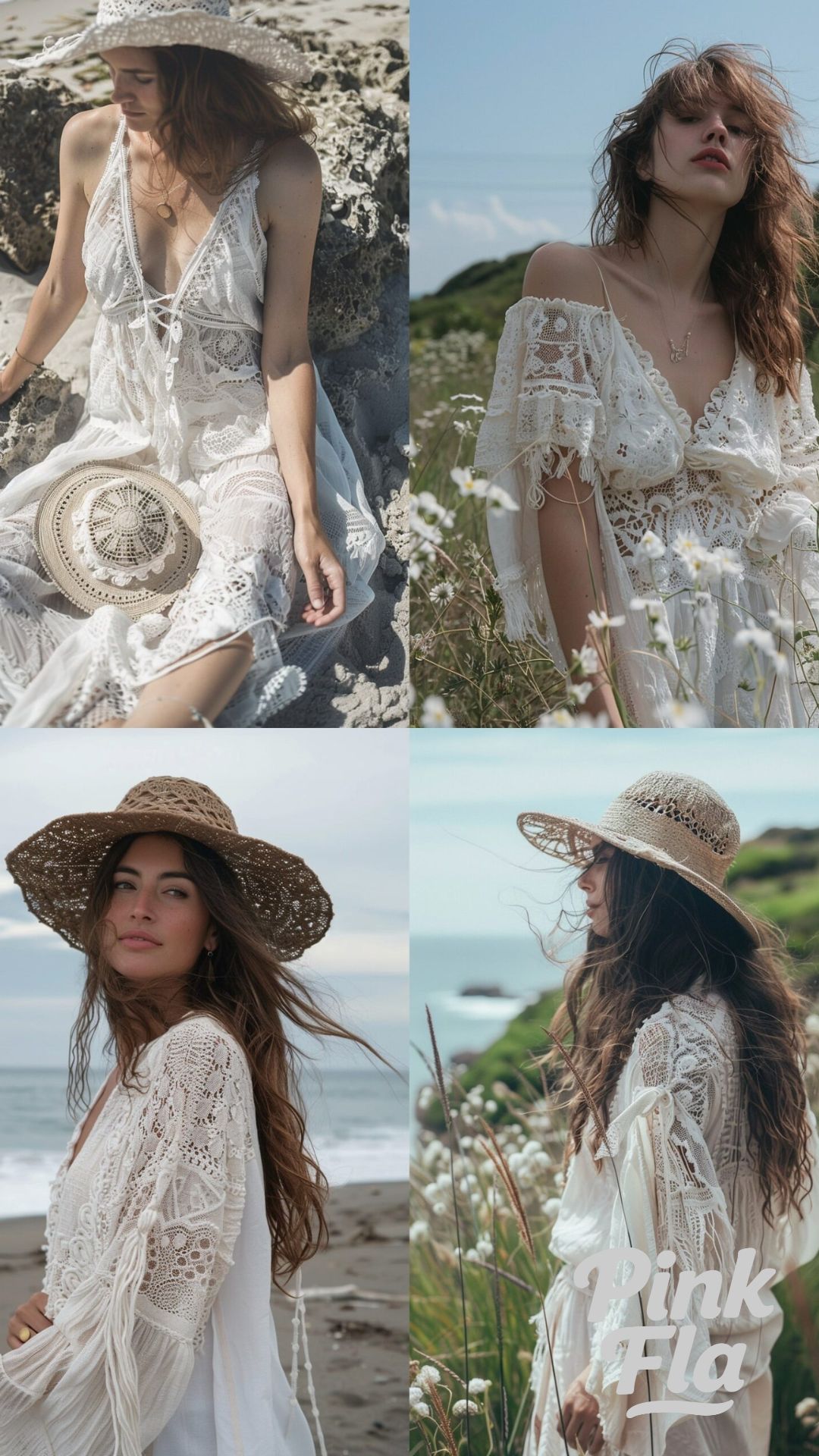 Bohemian Beach Look Soft Feminine Outfits