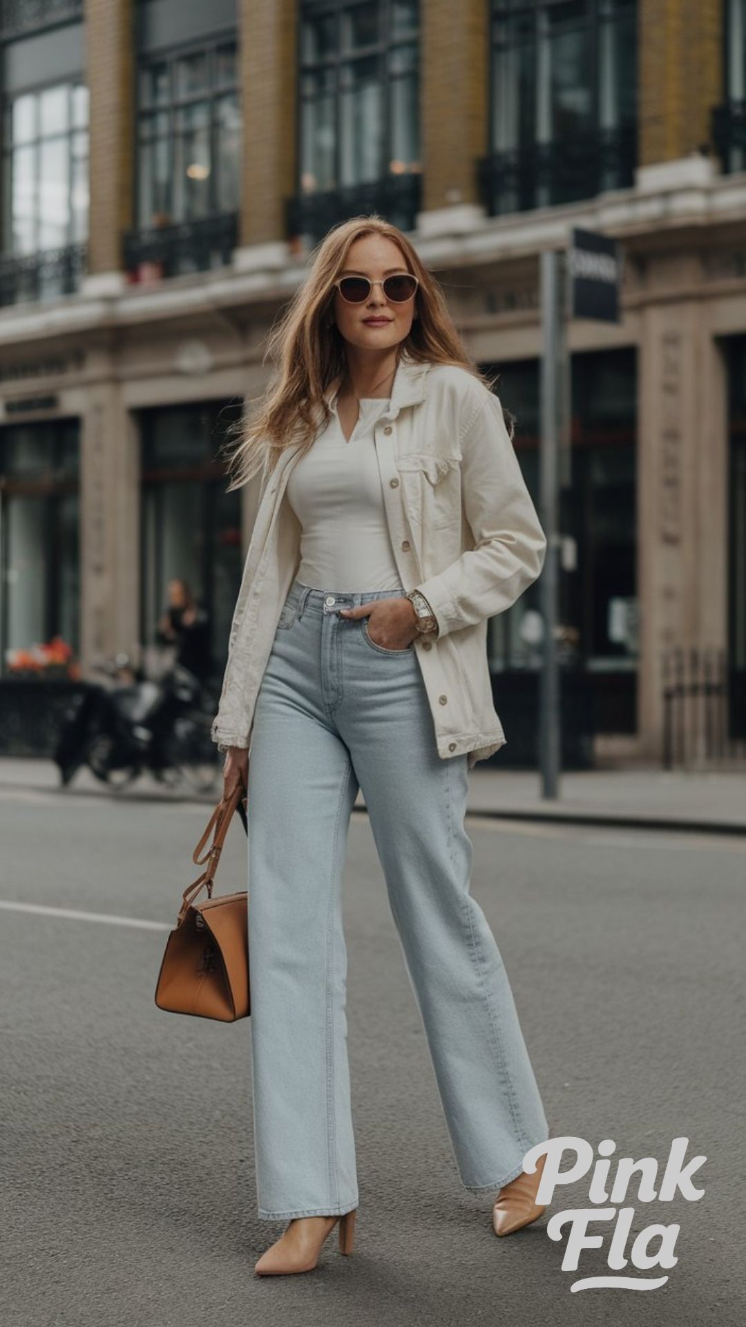 Effortless Street Style with Light Blue Jeans Outfits