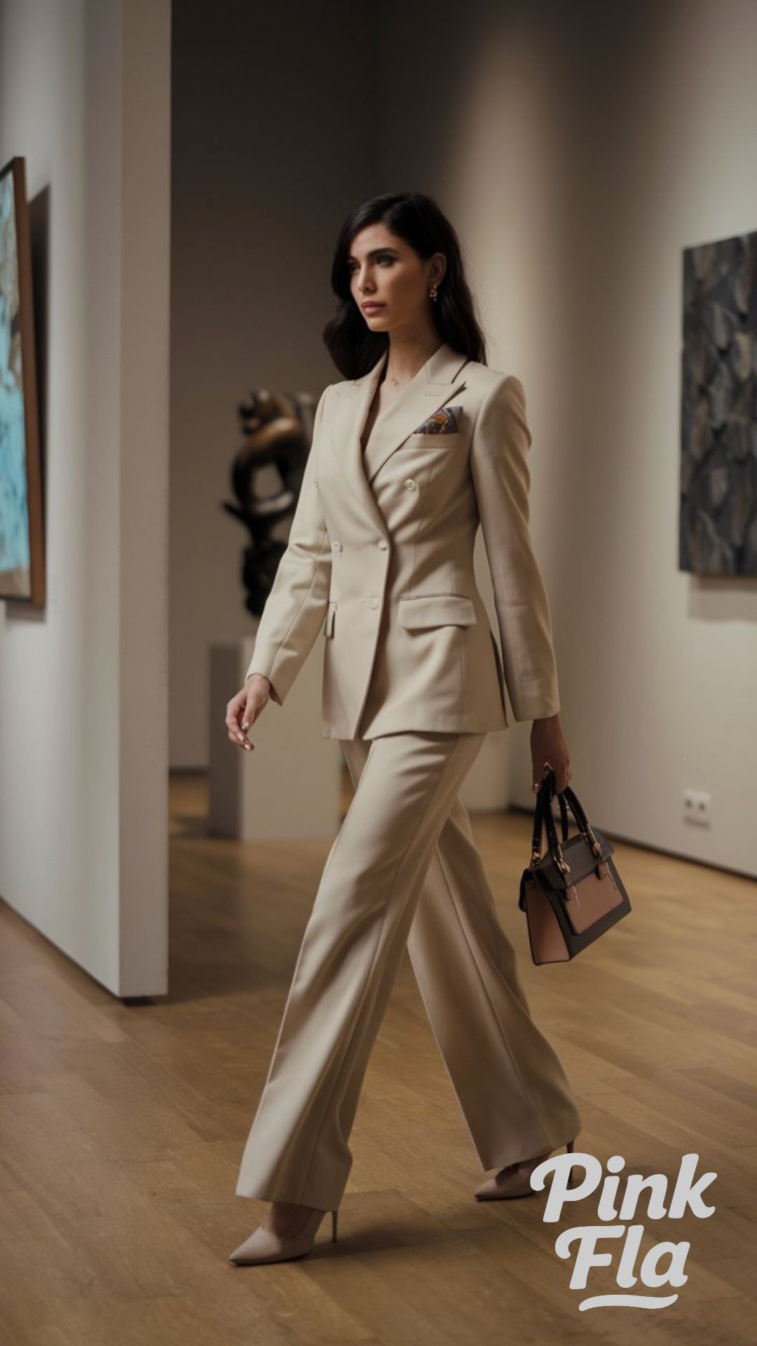Polished Confidence at an Art Gallery - Old Money Outfits for Women