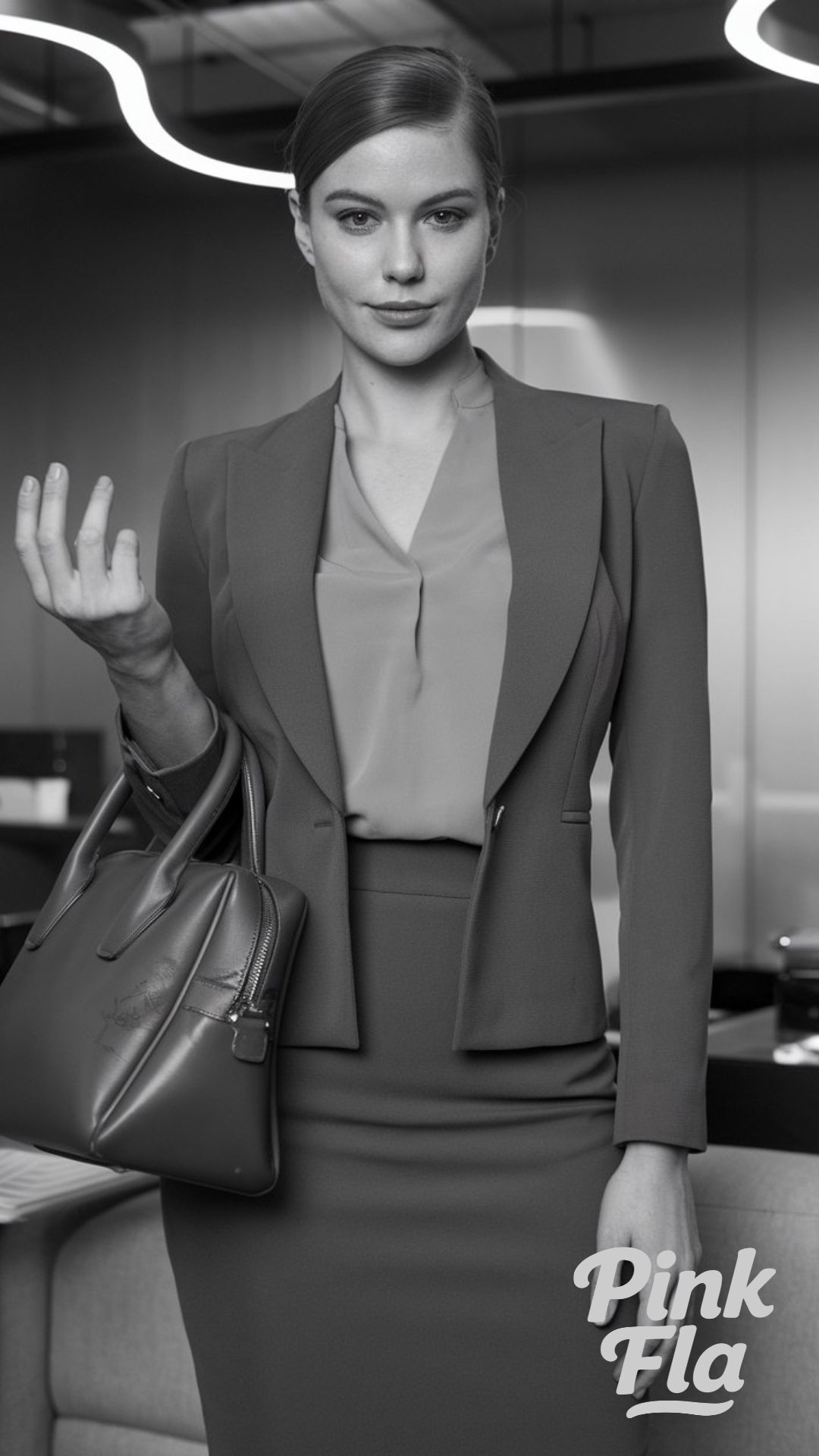 Power and Precision in Classic Office Wear - Outfits for Small Chests