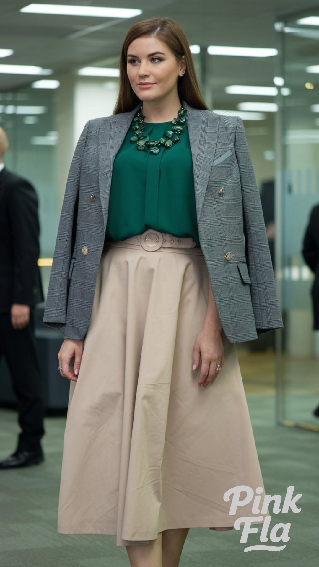 Professional Elegance with a Statement Necklace - Outfits for Hourglass Shapes