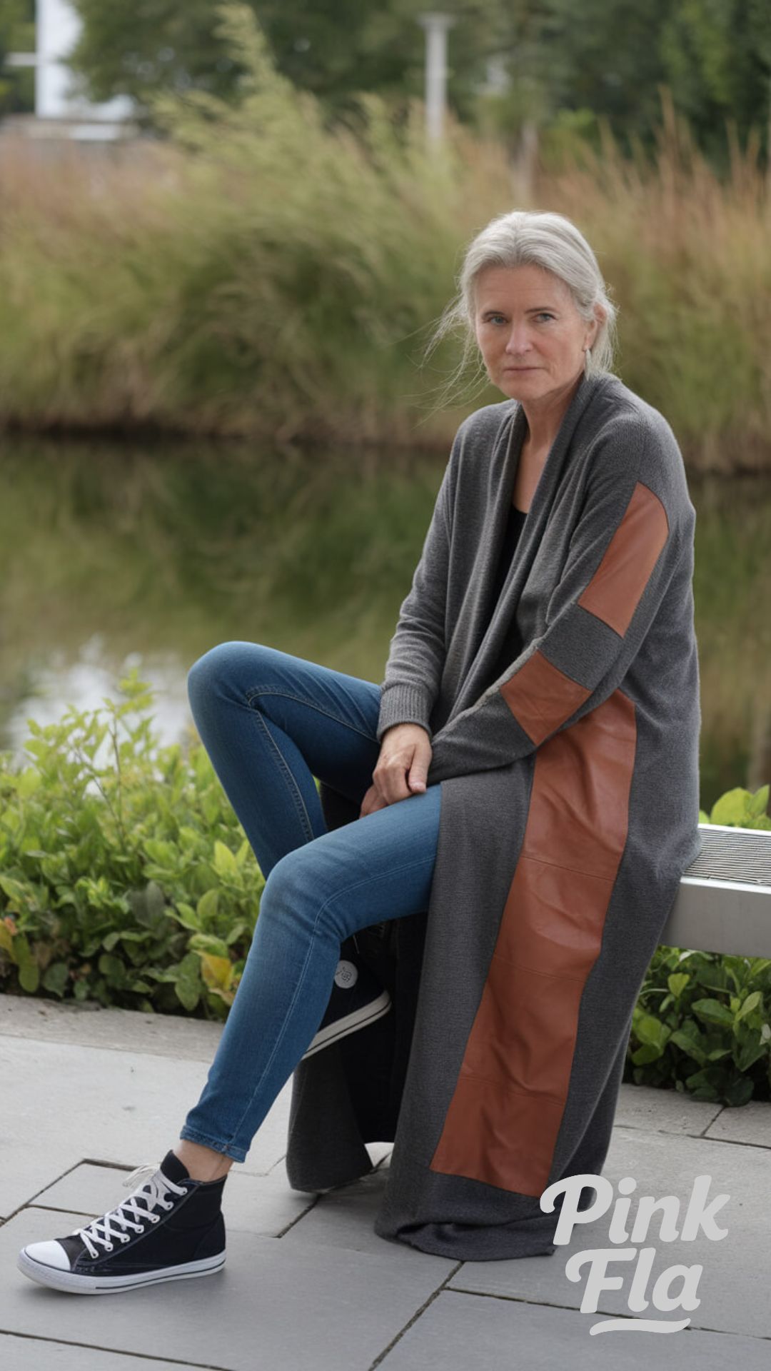 Relaxed Style in a Long Cardigan - Edgy Outfits for Women Over 50