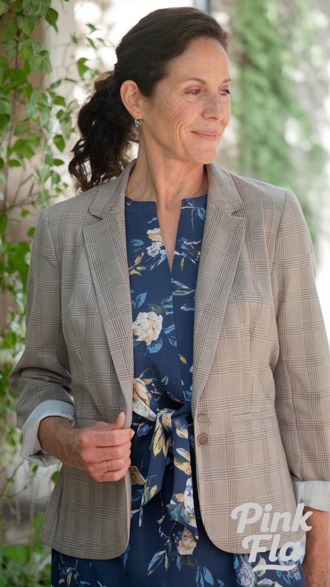 Smart Meets Stylish: Florals and Blazers Combined - Spring Outfits for Women Over 60