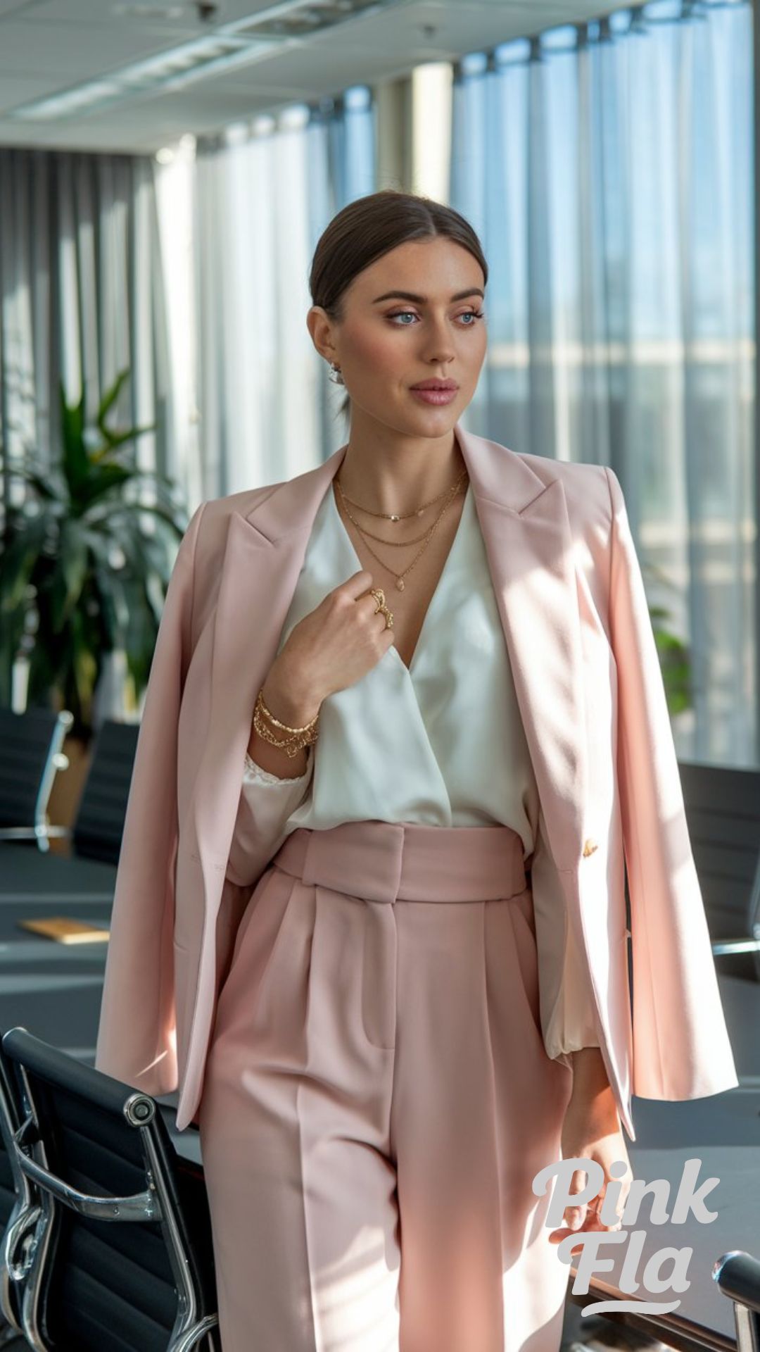 Soft Yet Strong in a Pastel Suit - Spring Outfits for Women Lawyers