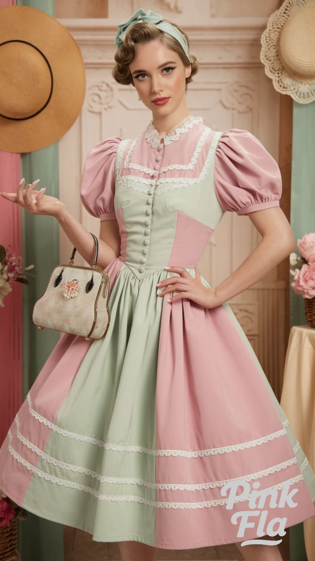 Vintage Charm Meets Modern Grace - Outfits for Small Chests