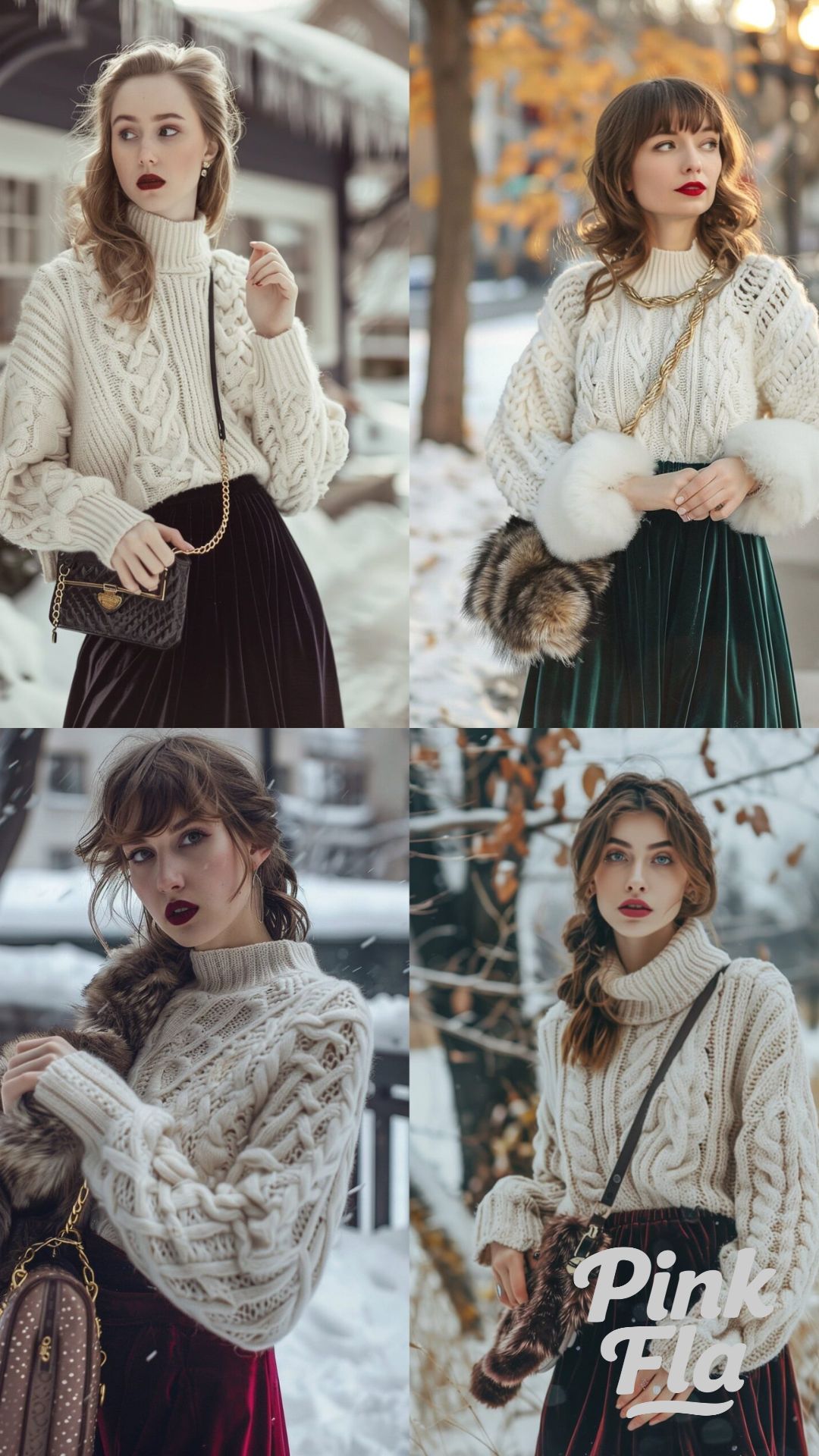 Winter Soft Layers Soft Feminine Outfits