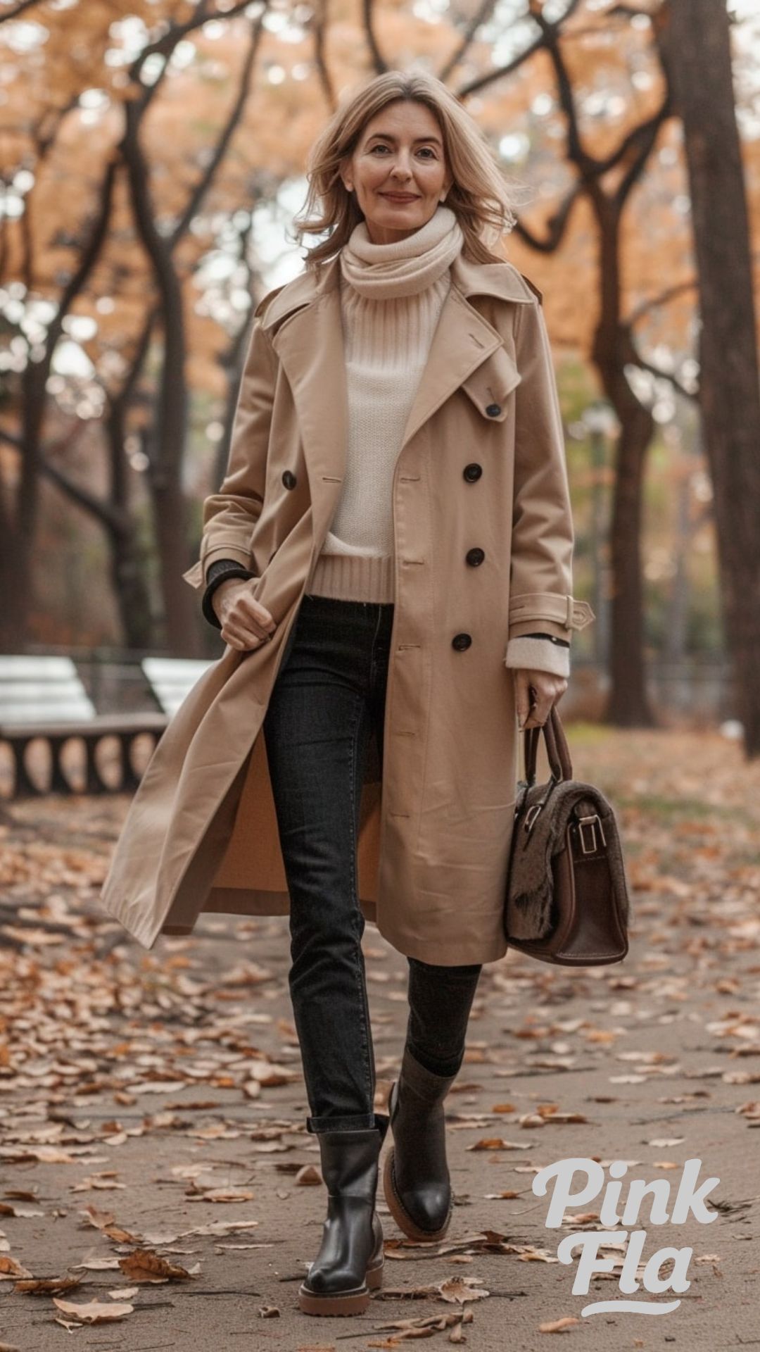 Classic Fall Trench Coat - Fall Outfits for Women Over 50