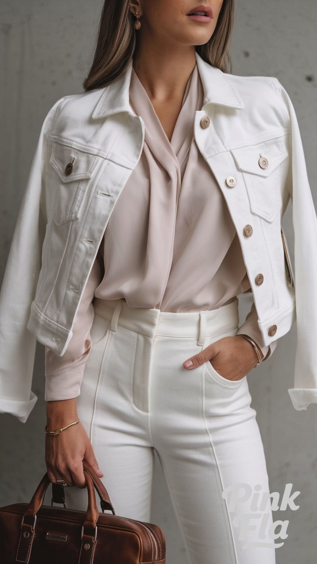 Effortless Professionalism with a White Jeans Jacket - White Jeans Jacket Outfit Ideas