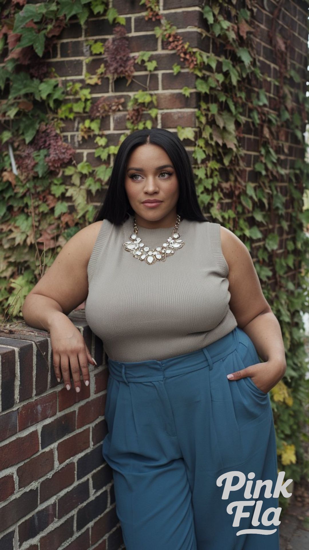 Elegant Neutrals Meet Sophisticated Tailoring - Plus Size Spring Outfit Ideas