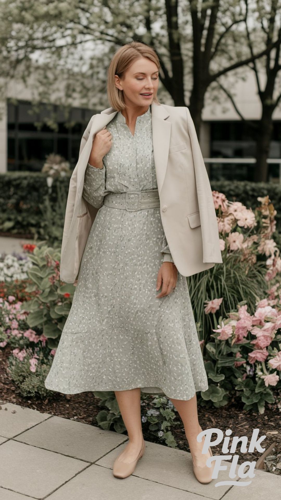 Floral Spring Chic - Business Casual Spring Outfits