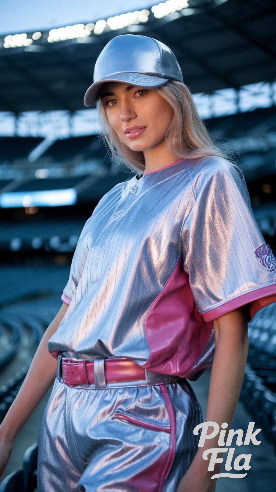 Metallic Silver Baseball Style - Cute Baseball Outfit Ideas