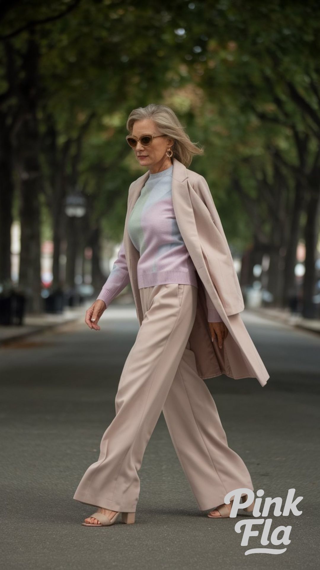 Refined Pastels and Wide-Leg Trousers for Easy Elegance - Spring Outfits for Senior Women
