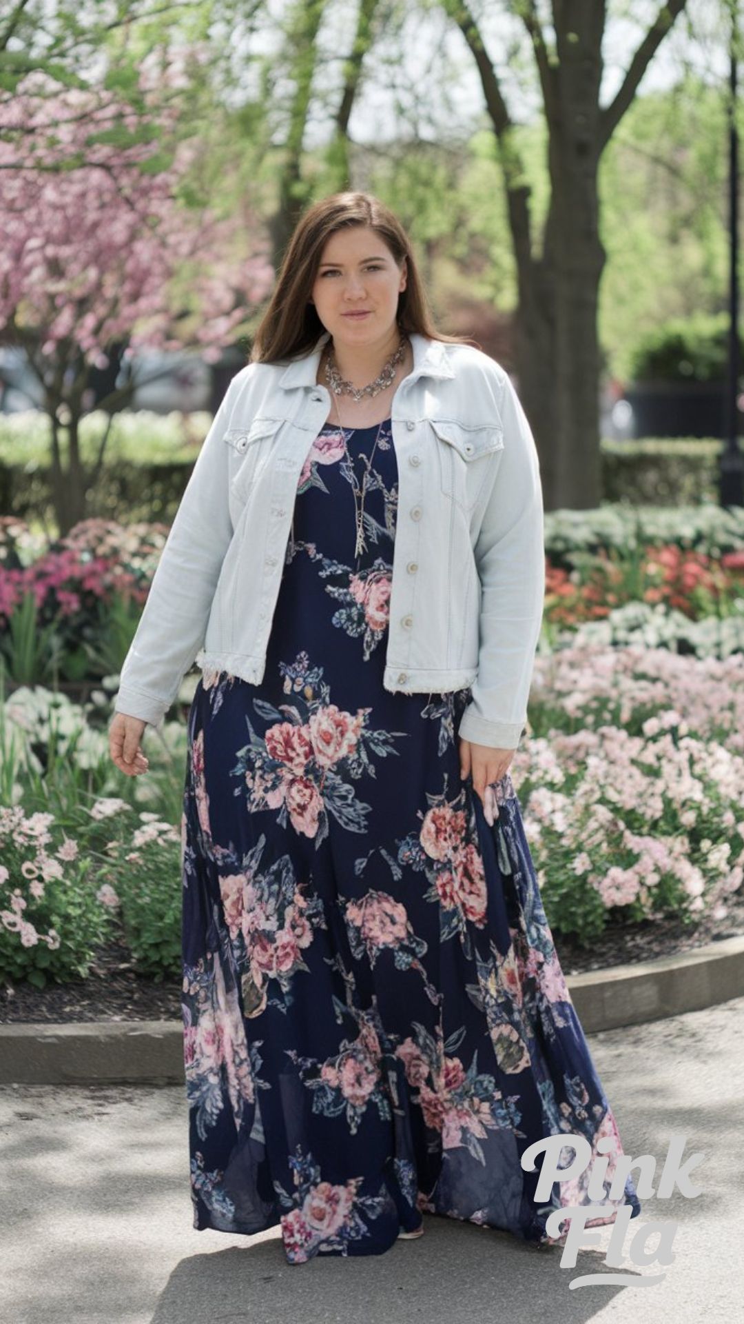 Spring Blooms in Classic Layers - Plus Size Spring Outfit Ideas