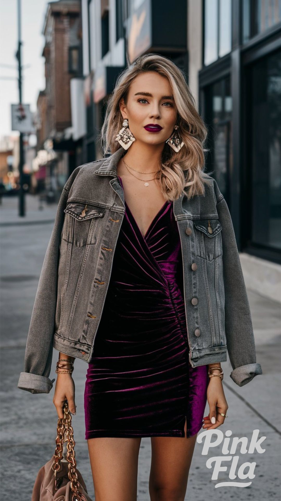 Velvet and Denim - Edgy Outfits