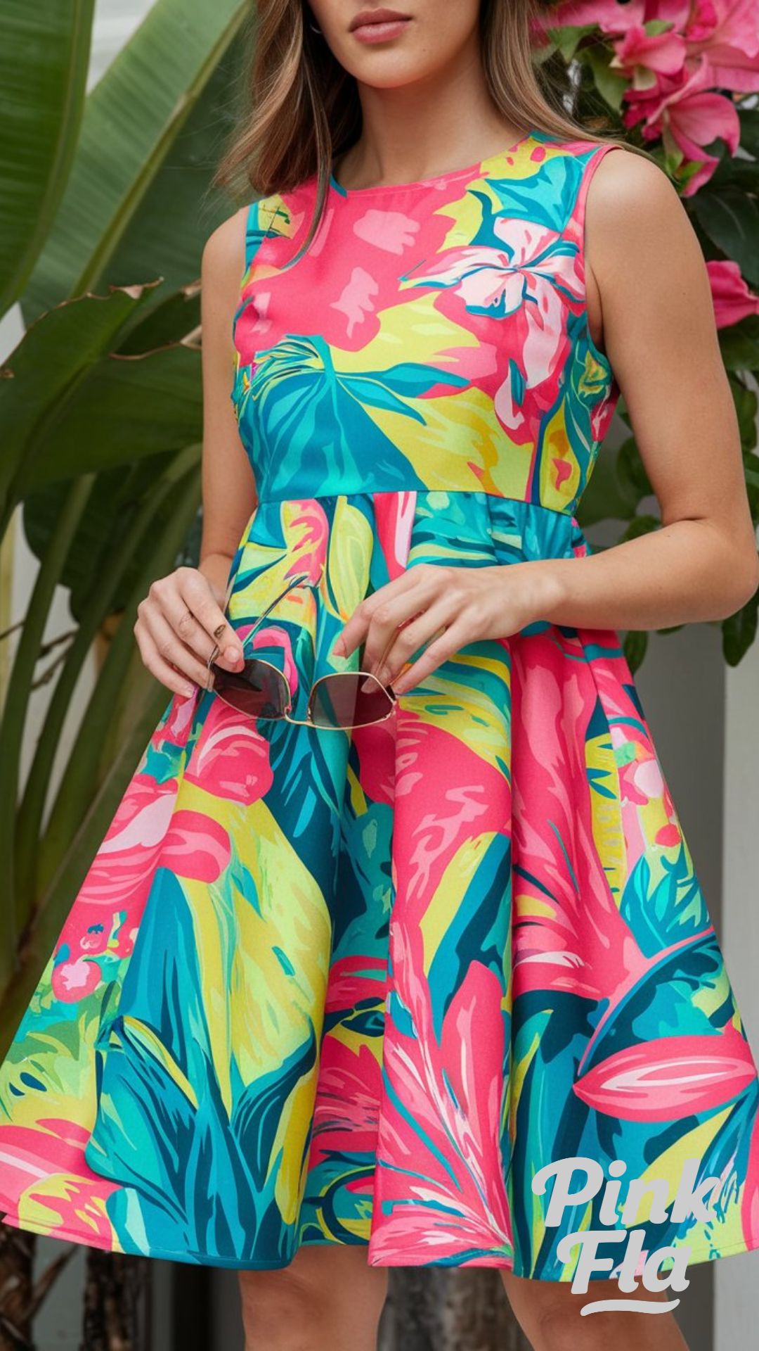 Vibrant Floral Sundress - Hawaii Vacation Outfits