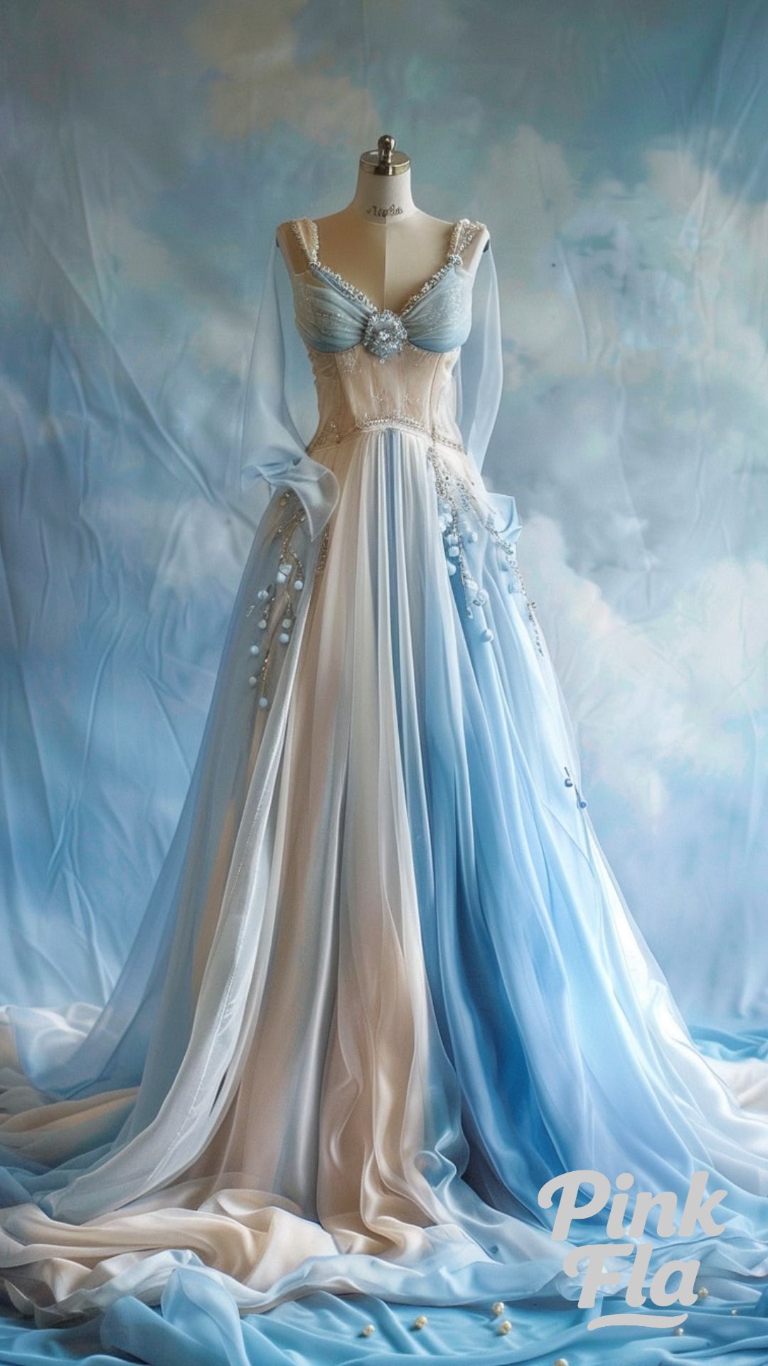 Dawn’s Embrace: A Gown Bathed in the First Light - Fabulous Fairytale Dresses