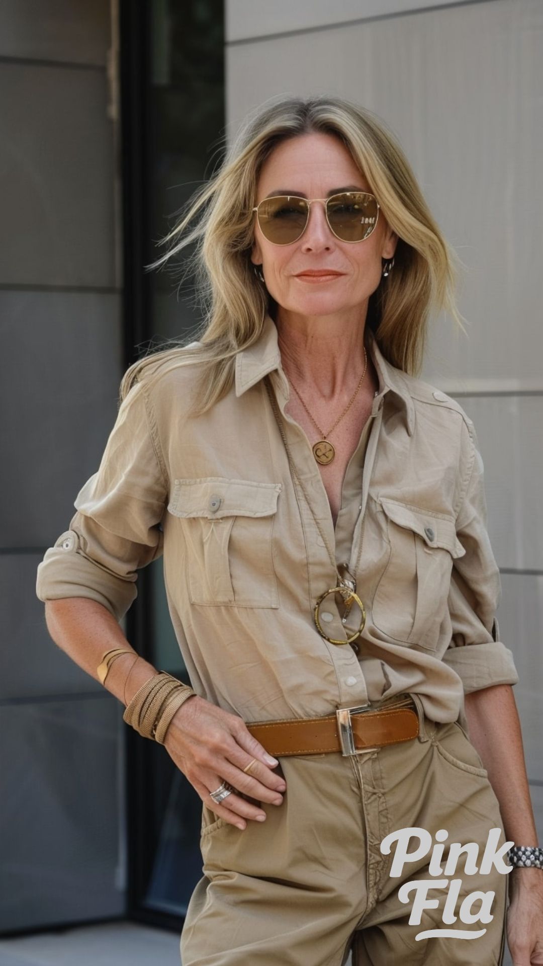 Effortless Safari Sophistication - Summer Outfits For Women Over 40